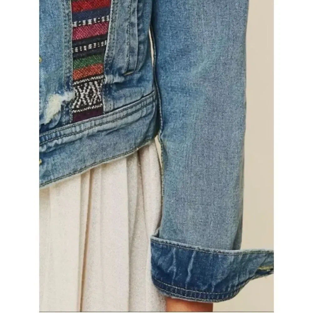 NEW Free People Women’s 0 Baja Denim Jacket - Picture 7 of 16